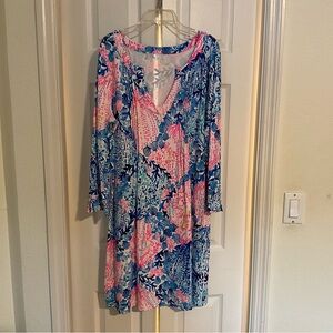 Lilly Pulitzer Multicolor V-Neck Dress
